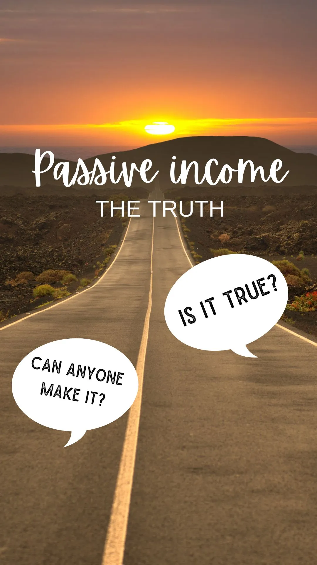 Passive income the truth - Can anyone make passive income